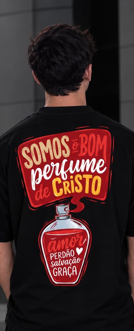 Bom Perfume de Cristo — estampa, Preto