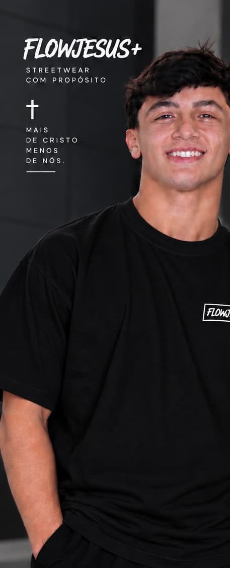 Caminhe pela Fé — frente, Preto